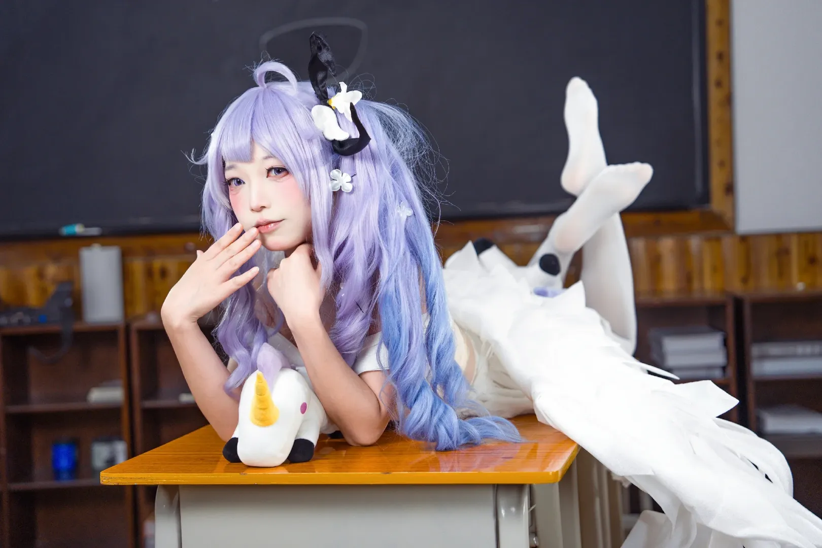 【猫大王cos】碧蓝航线校园课桌上的纯白甜美时光 - 第 9 张