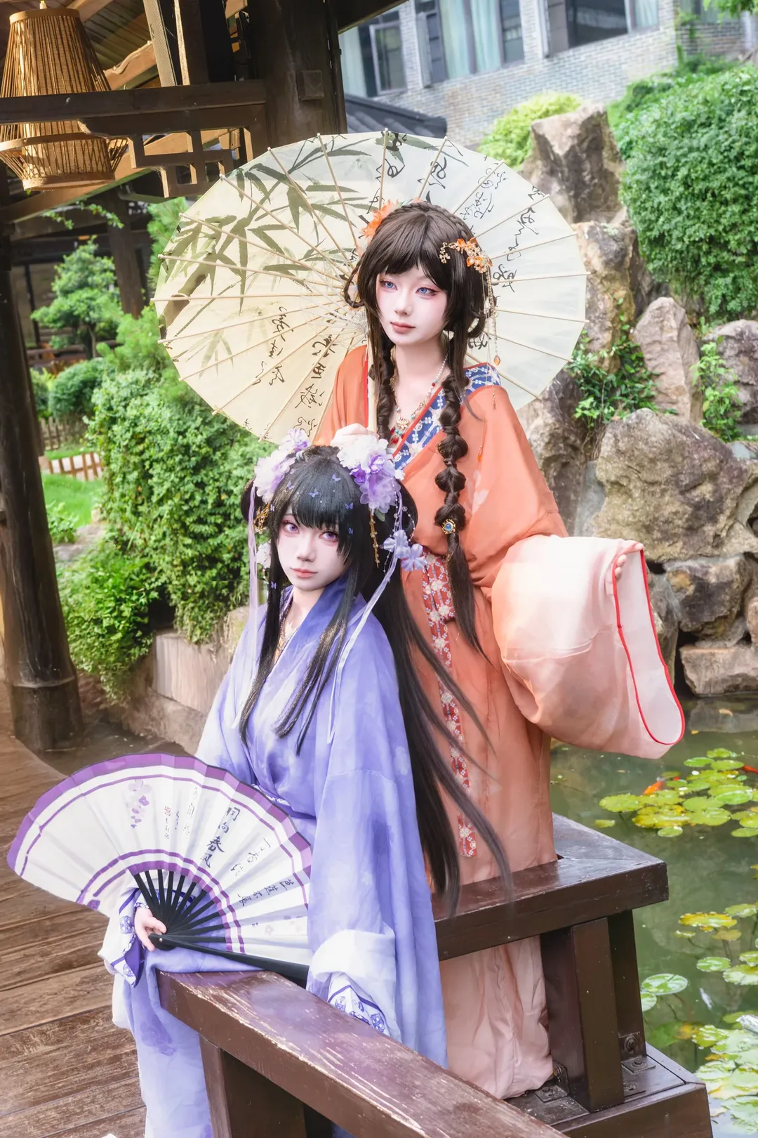 【大乔小乔cos】江东双姝，并蒂莲开 - 第 2 张