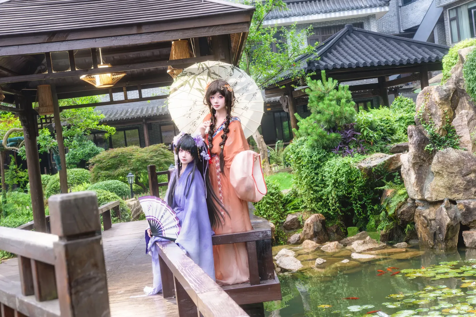 【大乔小乔cos】江东双姝，并蒂莲开 - 第 3 张