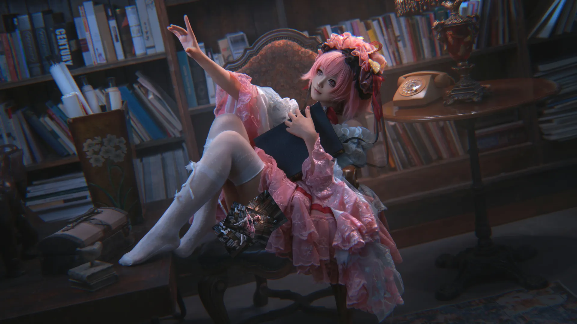 【古明地覺cos】東方Project古典書房氛圍感演繹 - 第 2 張
