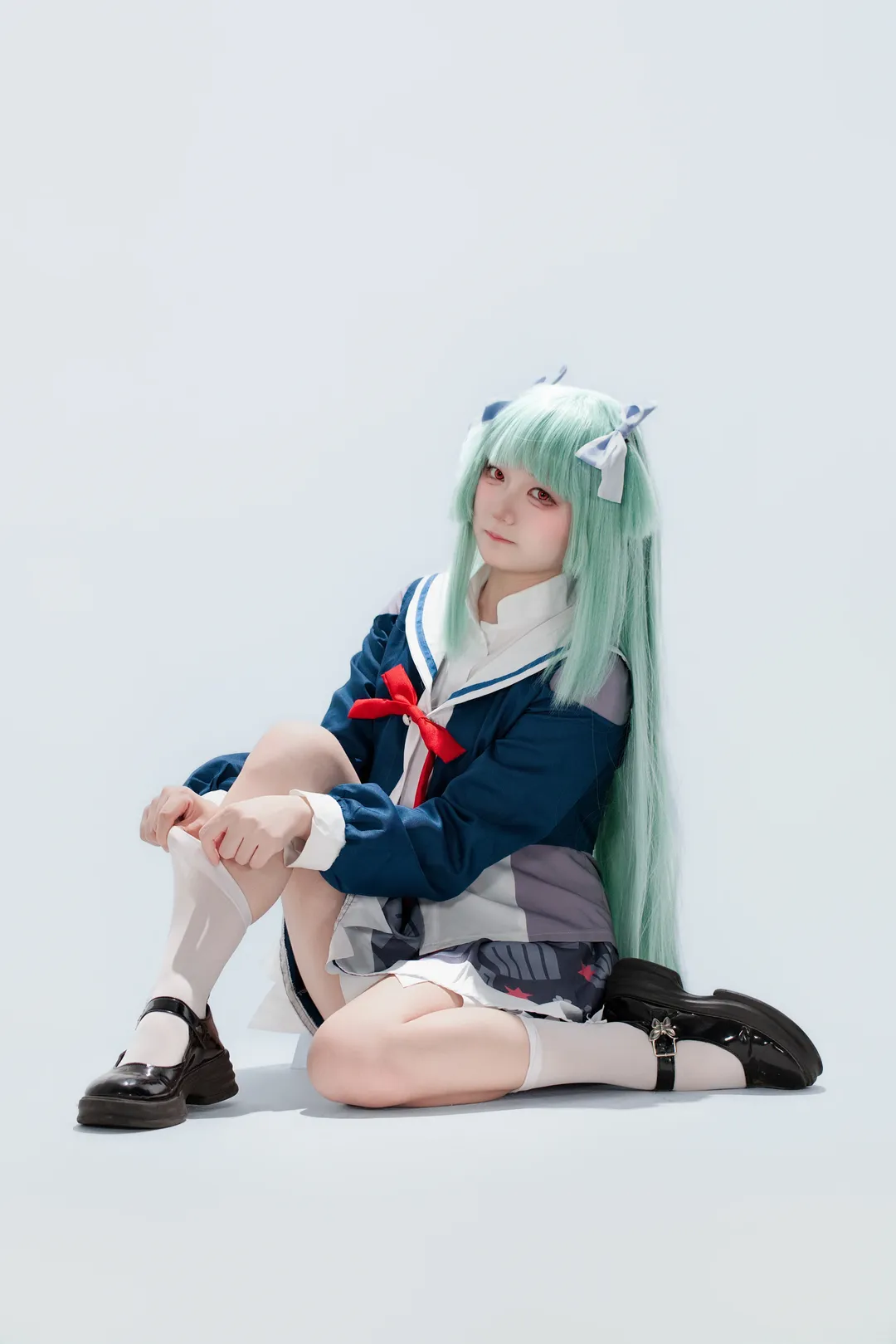 【叢雨cos】千戀萬花叢雨 水手服與白絲的棚拍記錄 - 第 5 張