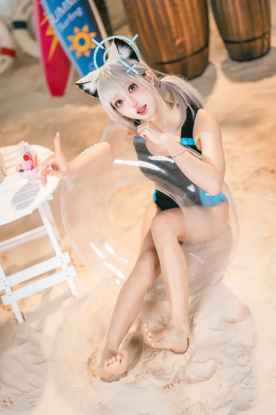 【砂狼白子cos】蔚蓝档案的夏日玩水记录 - 第 2 张