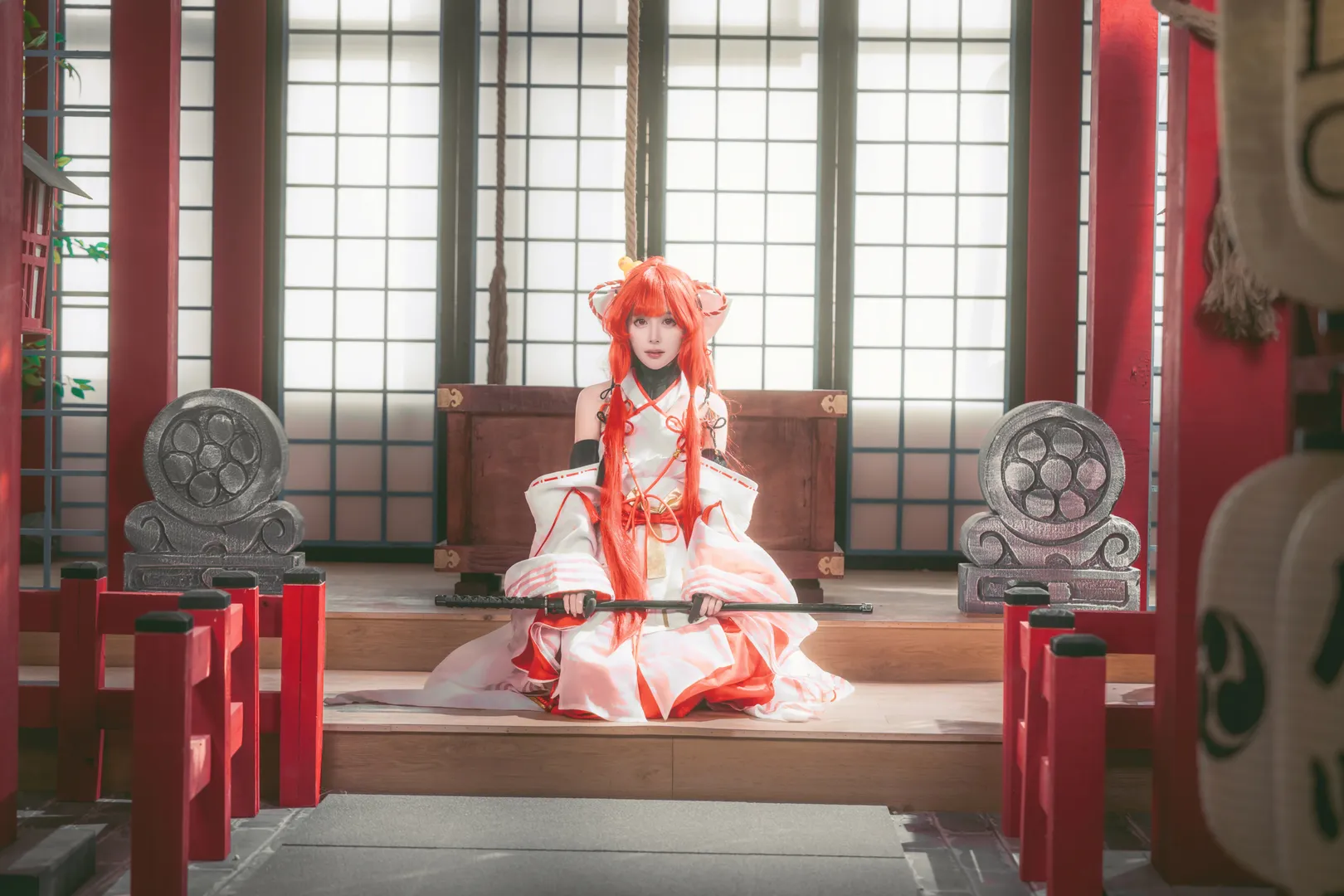 【绘梨衣cos】龙族少女的红白和风物语 - 第 5 张