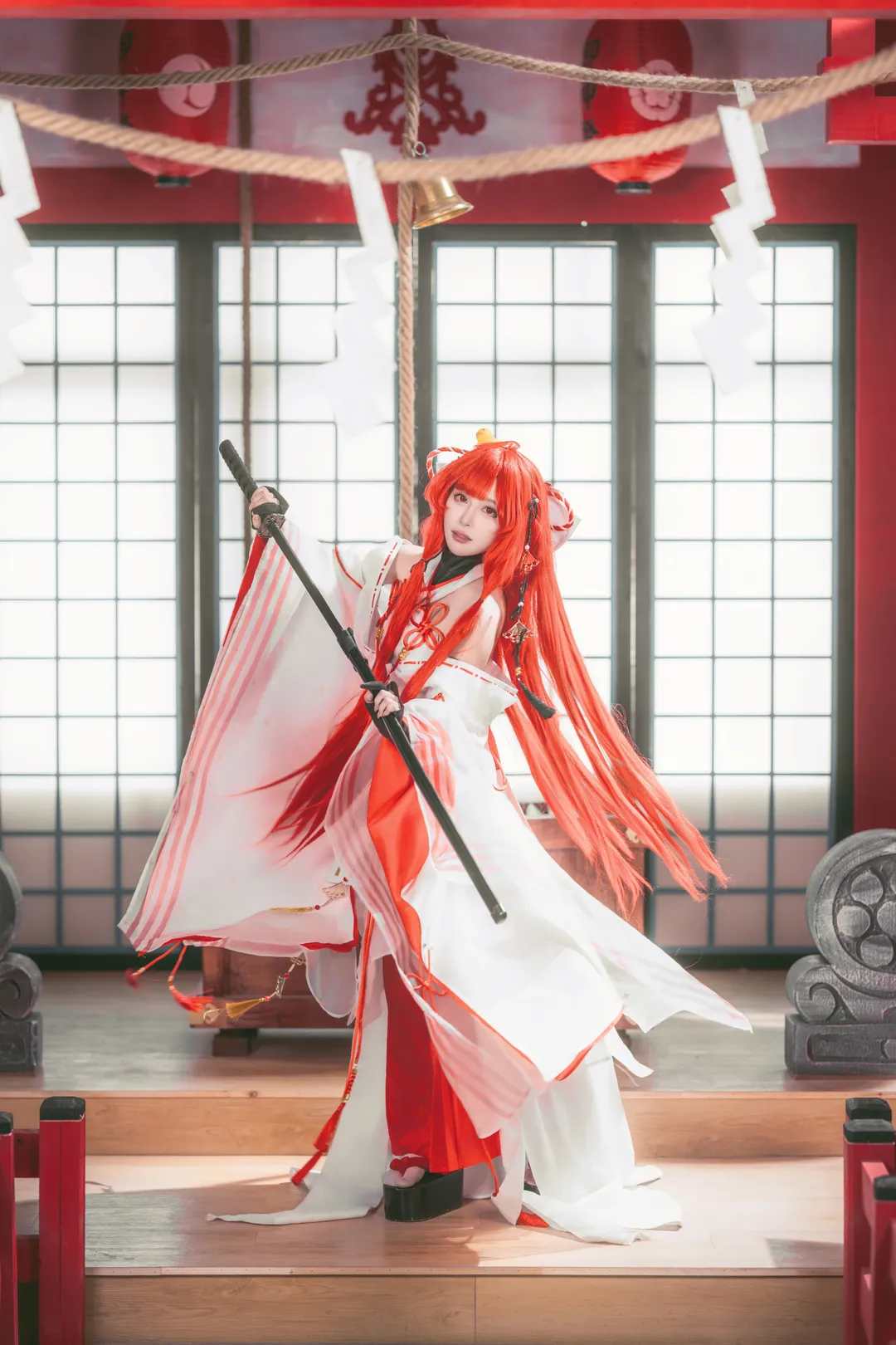 【绘梨衣cos】龙族少女的红白和风物语 - 第 8 张
