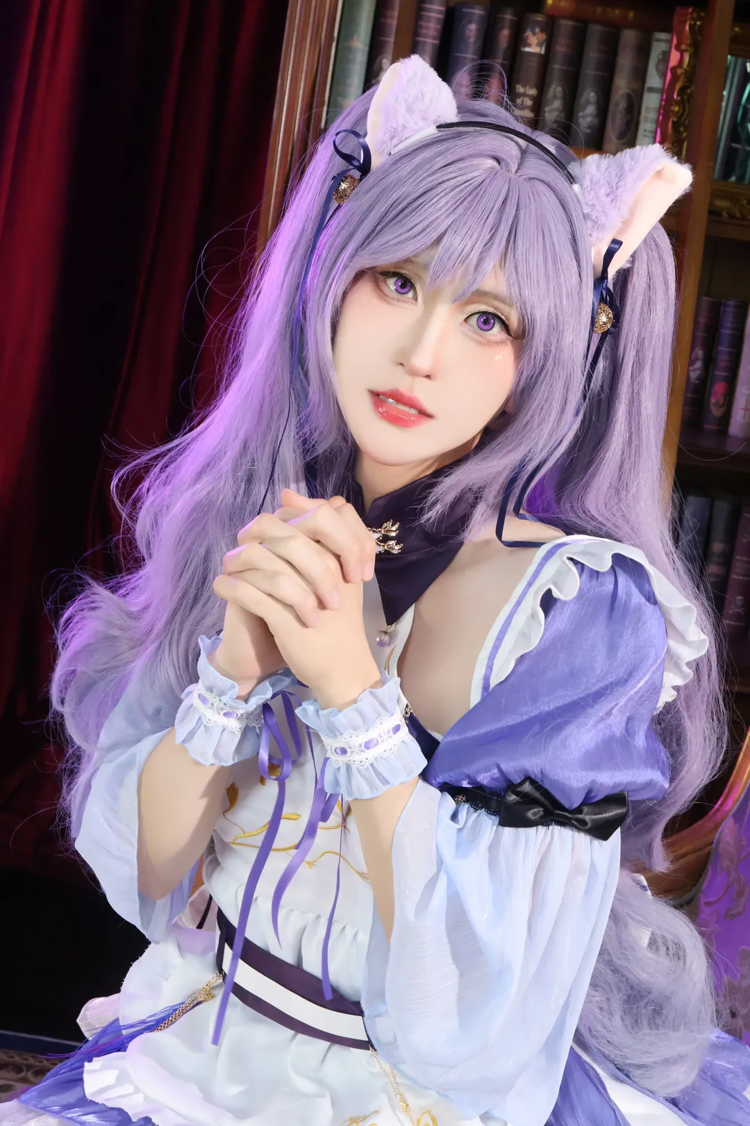 【刻晴cos】原神刻晴女仆装，男孩子的超萌反差体验 - 第 4 张