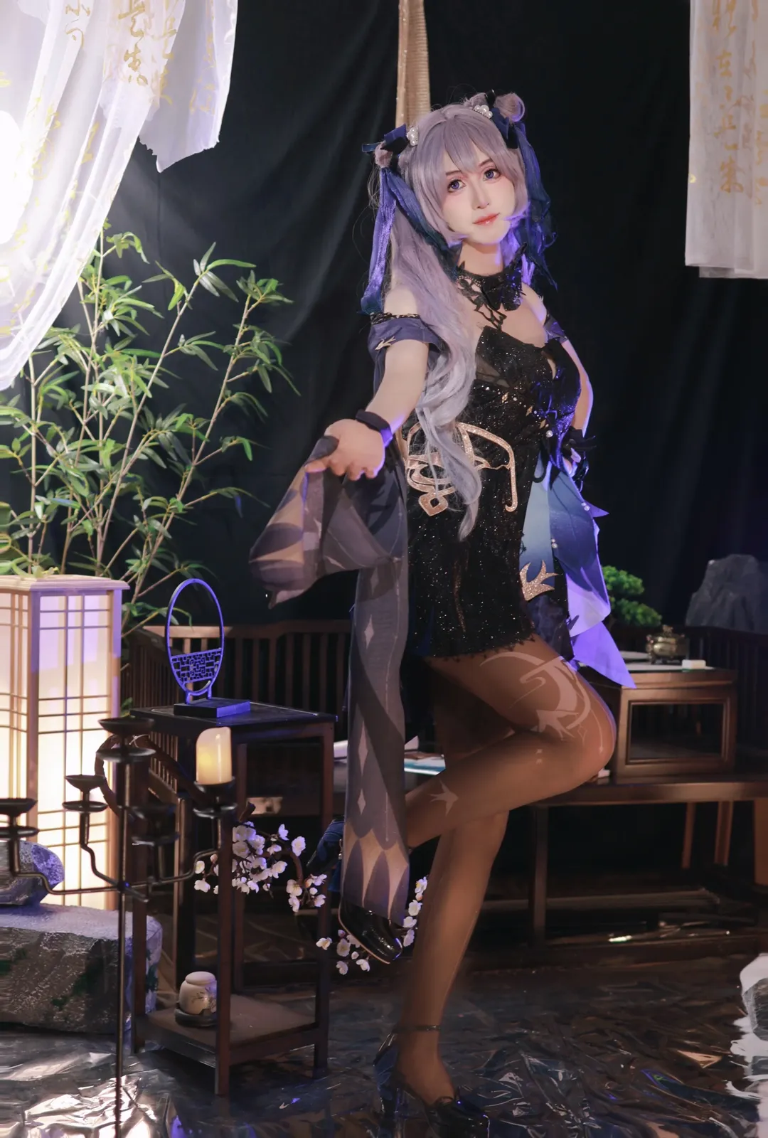 【刻晴cos】男孩子挑战原神刻晴霓裾蹁跹 - 第 3 张