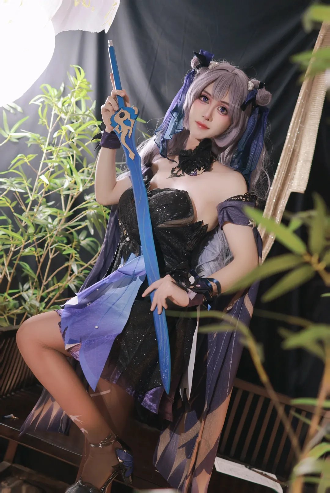 【刻晴cos】男孩子挑战原神刻晴霓裾蹁跹 - 第 4 张