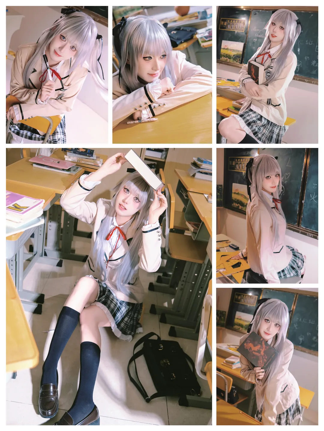 【篝之霧枝cos】安靜的教室午後，靜靜看書的那位少女 - 第 1 張