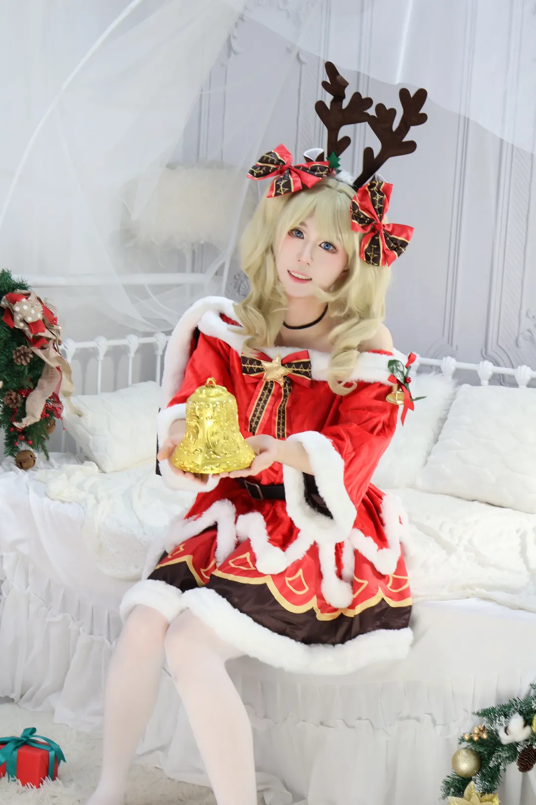 【芭芭拉cos】原神聖誕芭芭拉，男孩子的第一次cos挑戰 - 第 3 張