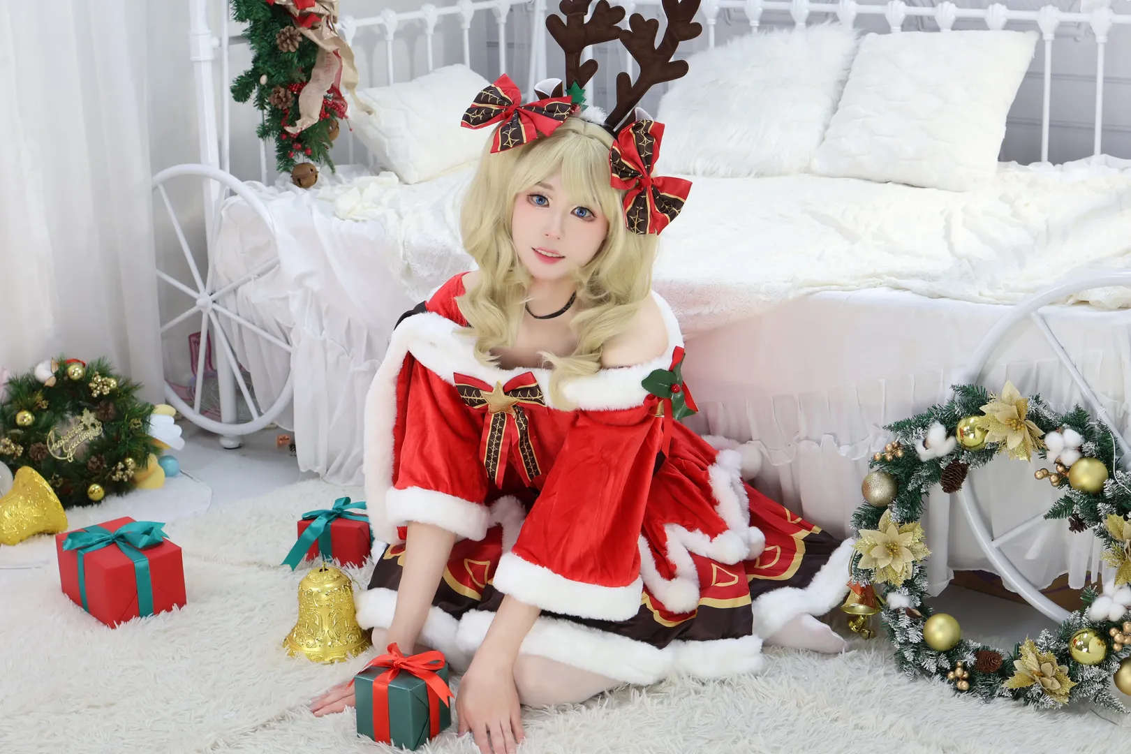 【芭芭拉cos】原神聖誕芭芭拉，男孩子的第一次cos挑戰 - 第 4 張