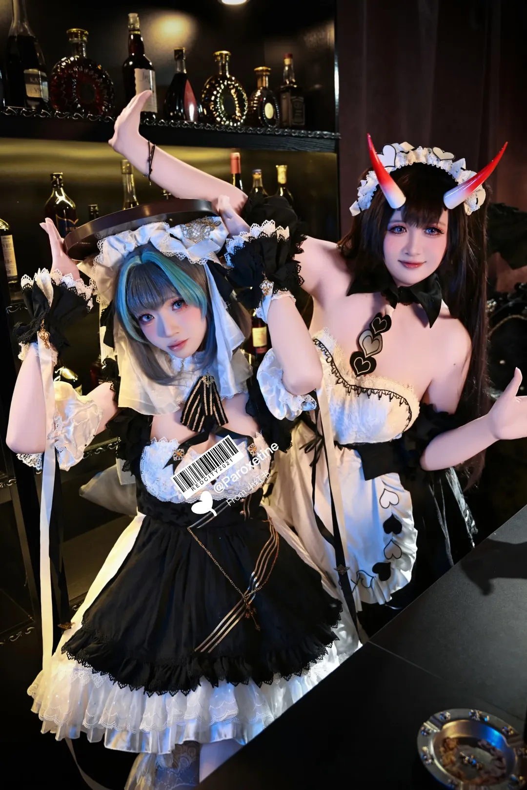 【碧藍航線柴郡cos】和能代一起的酒吧雙人女僕之夜 - 第 3 張