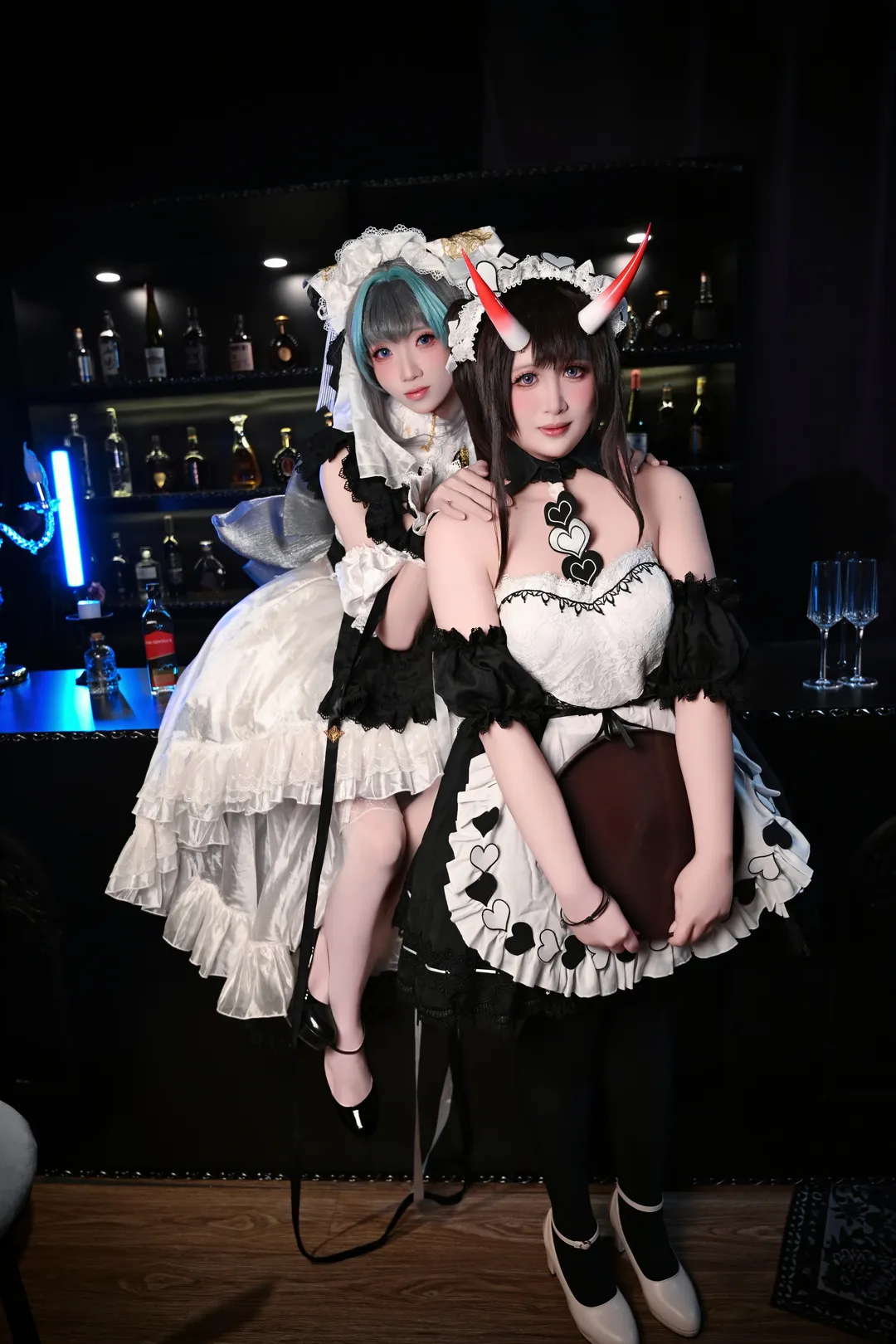 【碧藍航線柴郡cos】和能代一起的酒吧雙人女僕之夜 - 第 4 張