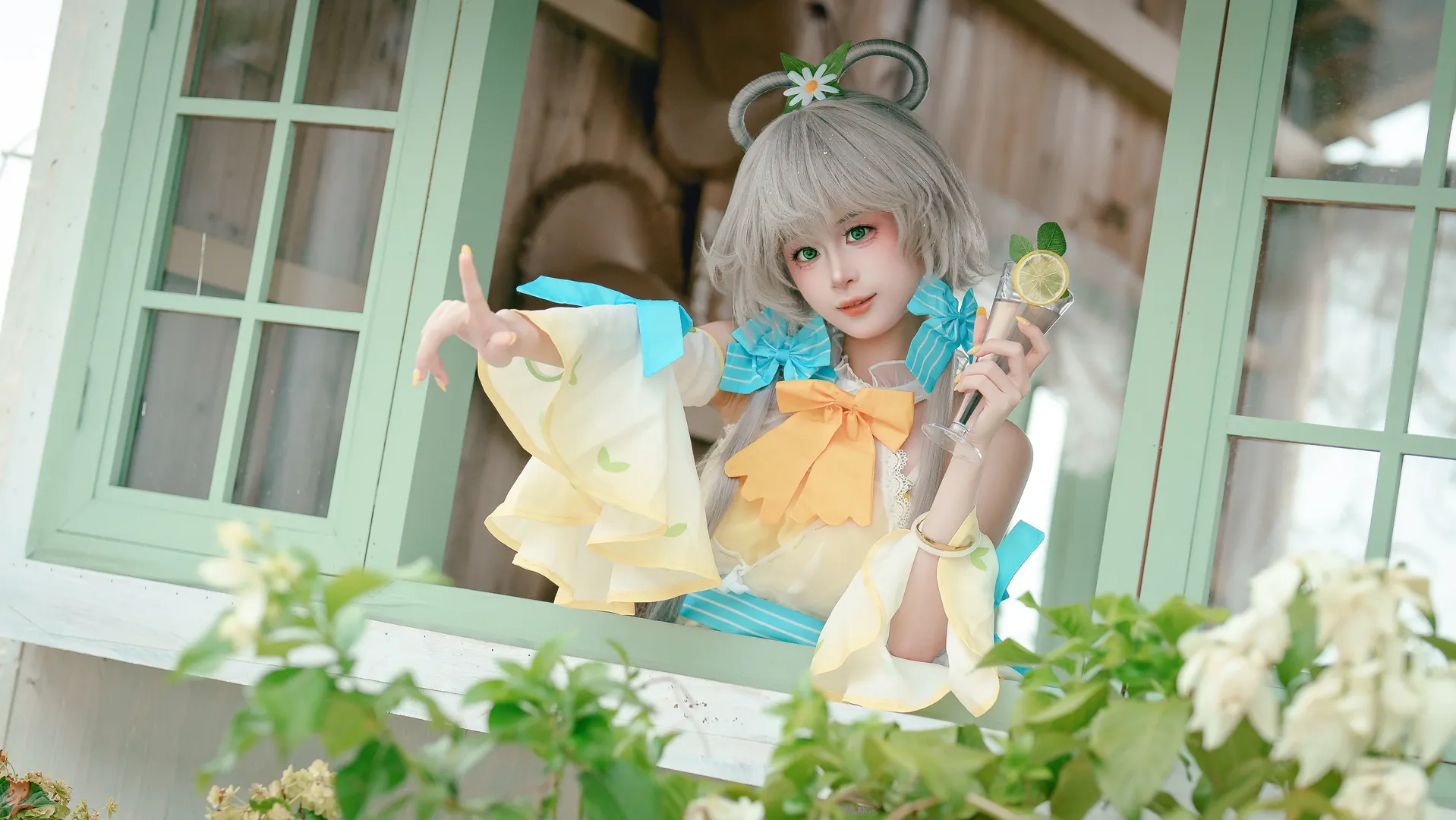 【洛天依小檸檬cos】風鈴輕響，定格盛夏的清爽時刻 - 第 2 張