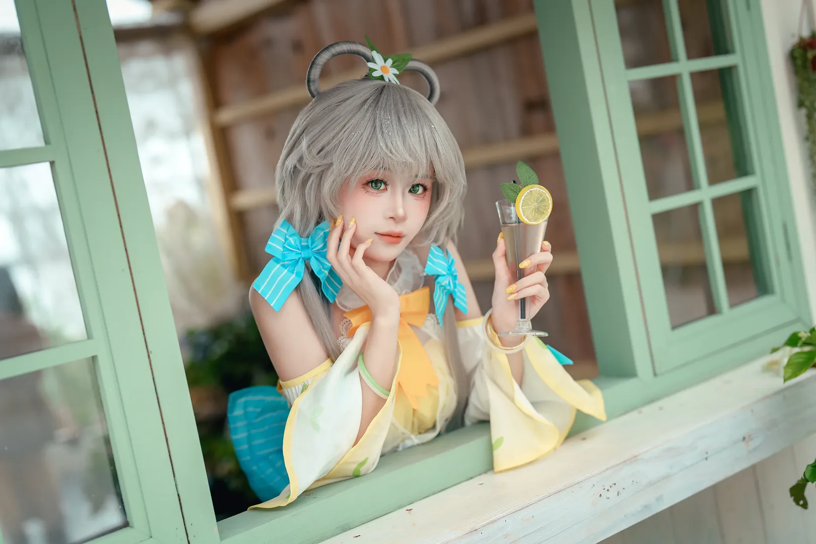 【洛天依小檸檬cos】風鈴輕響，定格盛夏的清爽時刻 - 第 3 張