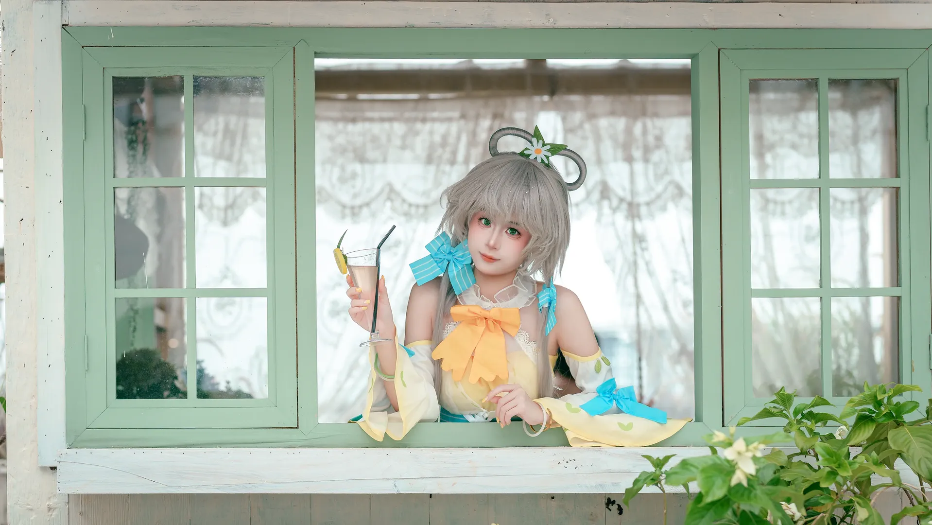 【洛天依小檸檬cos】風鈴輕響，定格盛夏的清爽時刻 - 第 4 張