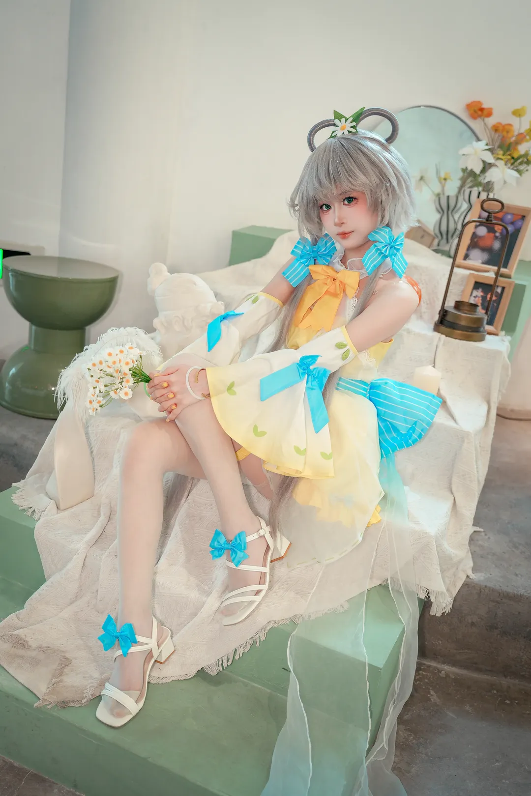 【洛天依小檸檬cos】風鈴輕響，定格盛夏的清爽時刻 - 第 8 張