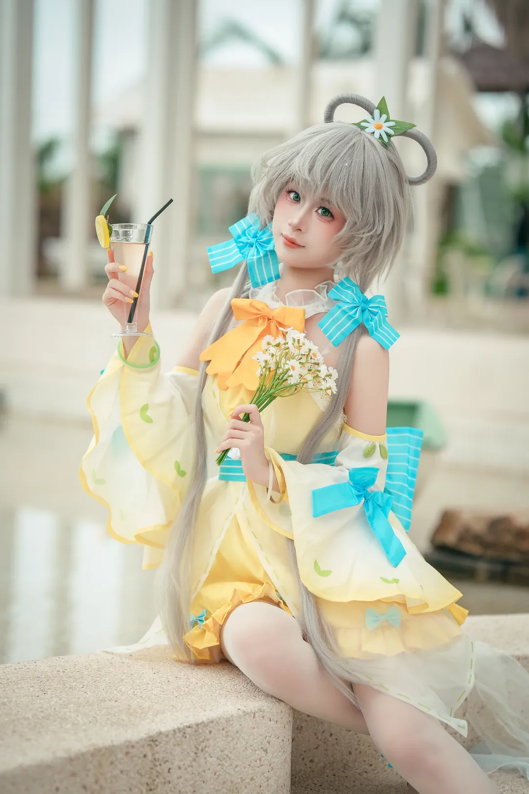 【洛天依小檸檬cos】風鈴輕響，定格盛夏的清爽時刻 - 第 9 張