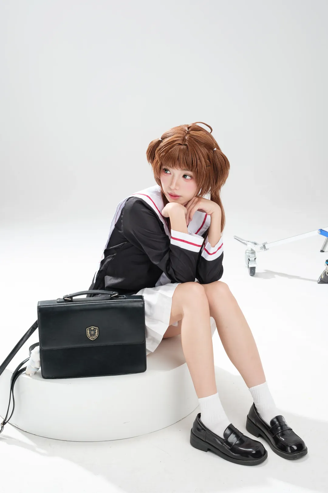 【小樱cos】白棚光影里的JK制服拍摄记录 - 第 4 张