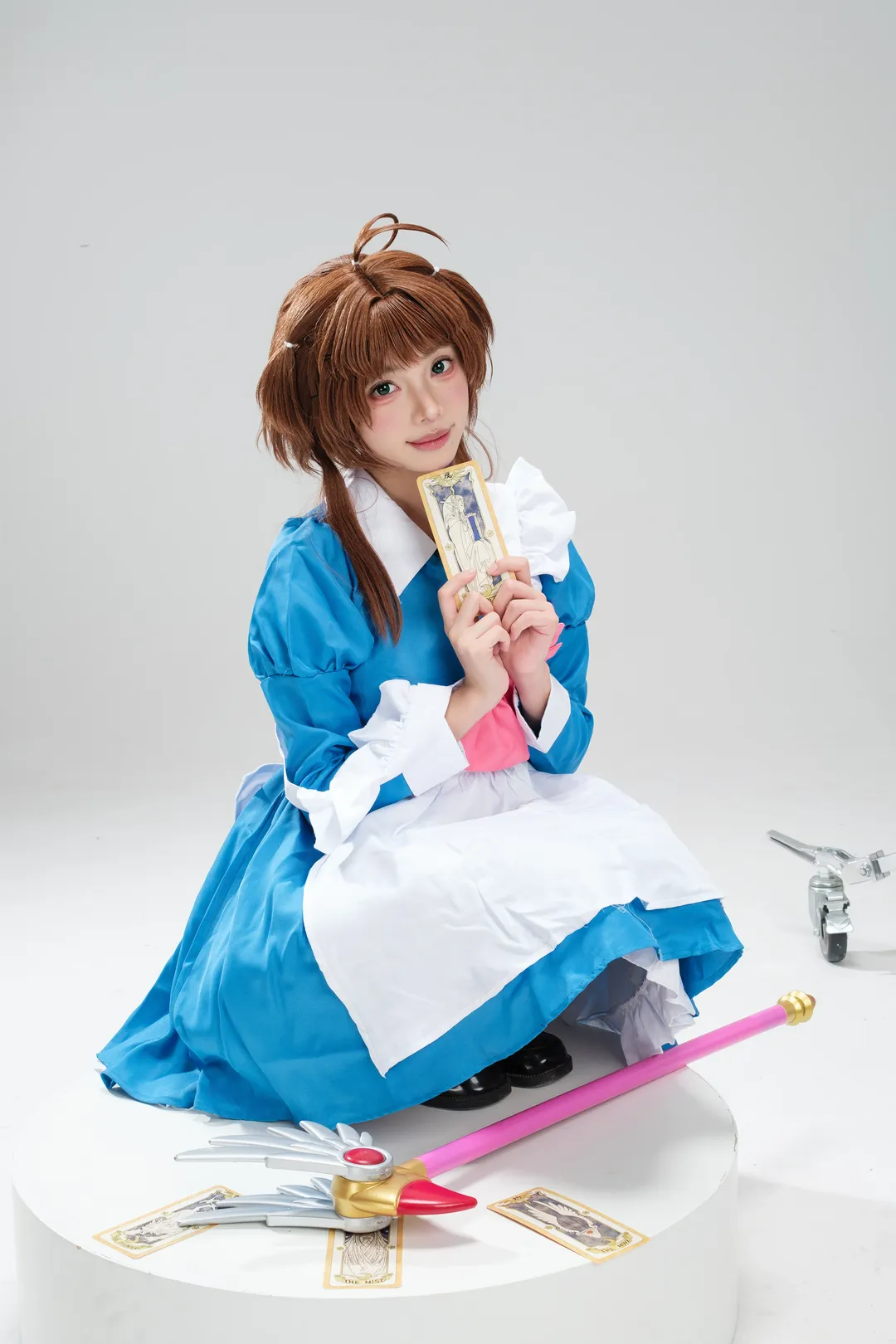 【小樱cos】小樱女仆白棚颠勺，蓝色裙摆与魔法杖的碰撞 - 第 10 张