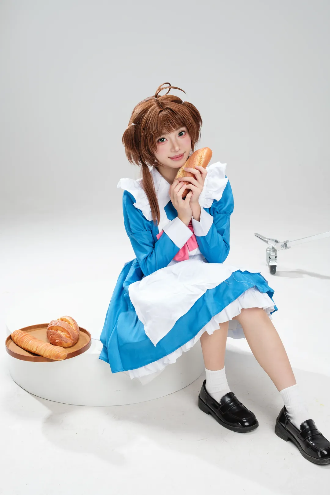 【小樱cos】小樱女仆白棚颠勺，蓝色裙摆与魔法杖的碰撞 - 第 11 张