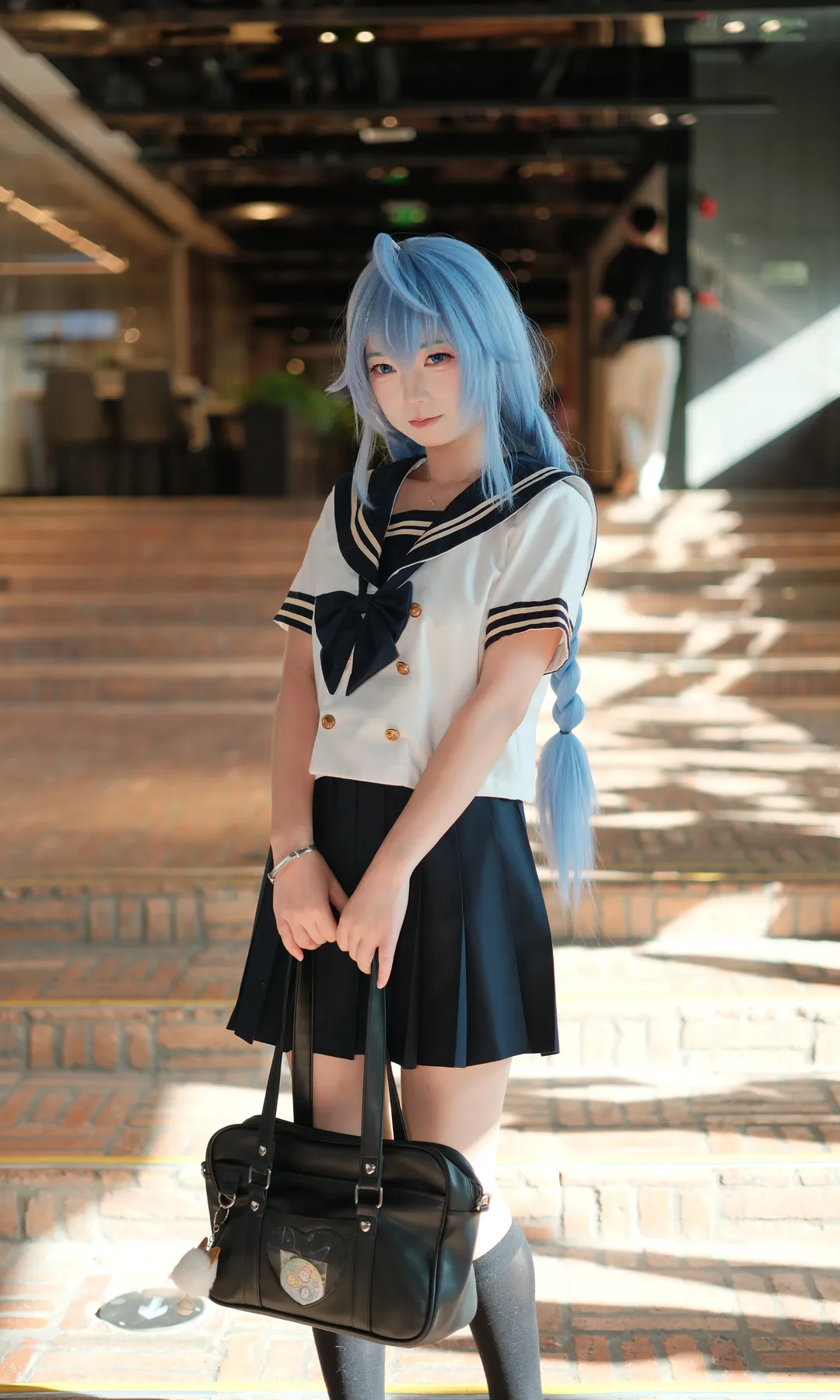 【洛琪希cos】无职转生 蓝妈妈的JK制服大悦城扫街 - 第 5 张
