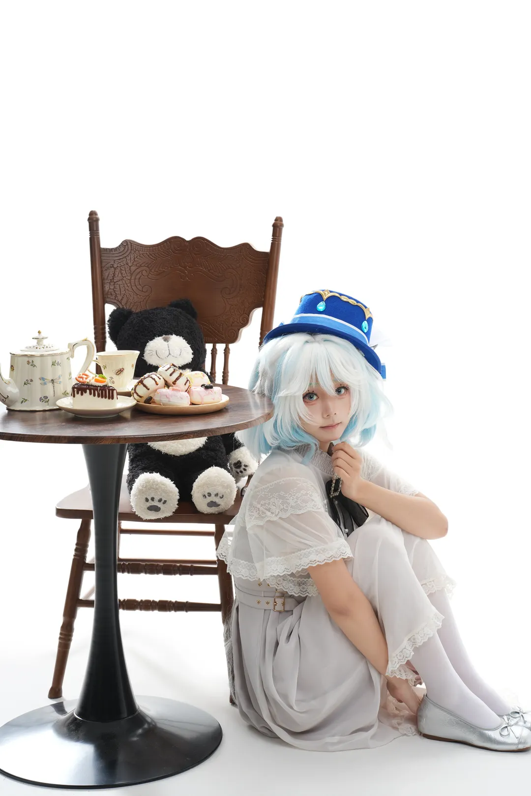 【芙宁娜cos】原神罗吉塔风格白棚下午茶记录 - 第 1 张