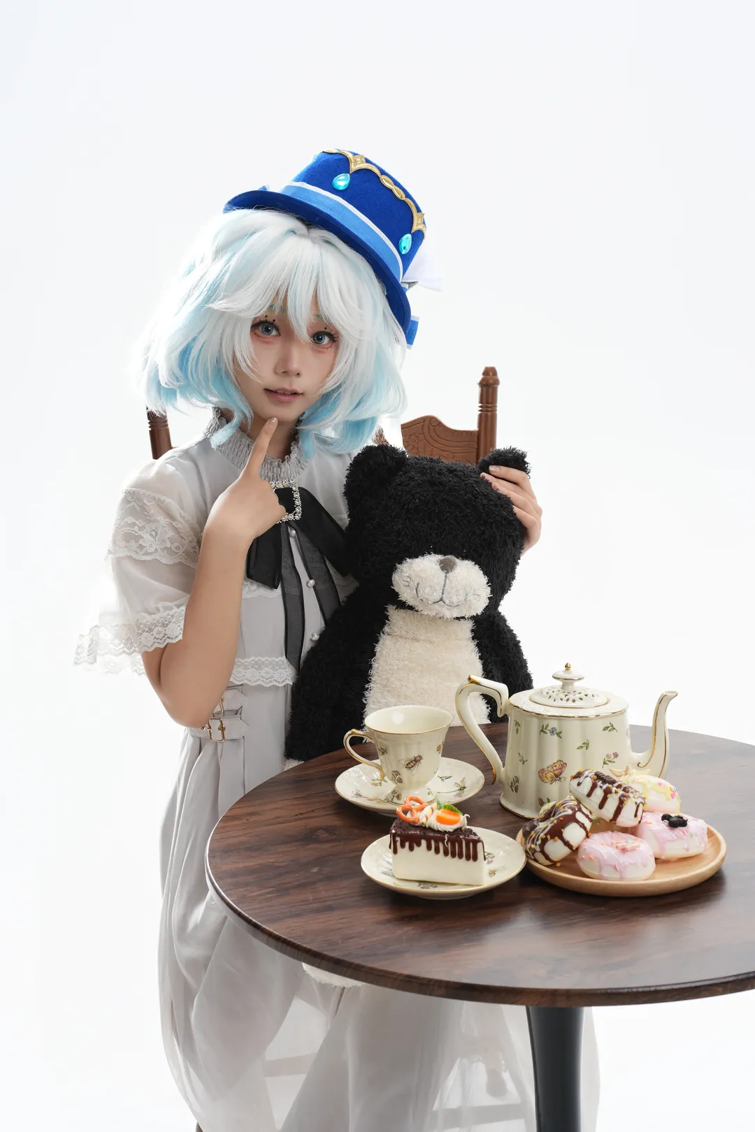 【芙宁娜cos】原神罗吉塔风格白棚下午茶记录 - 第 10 张
