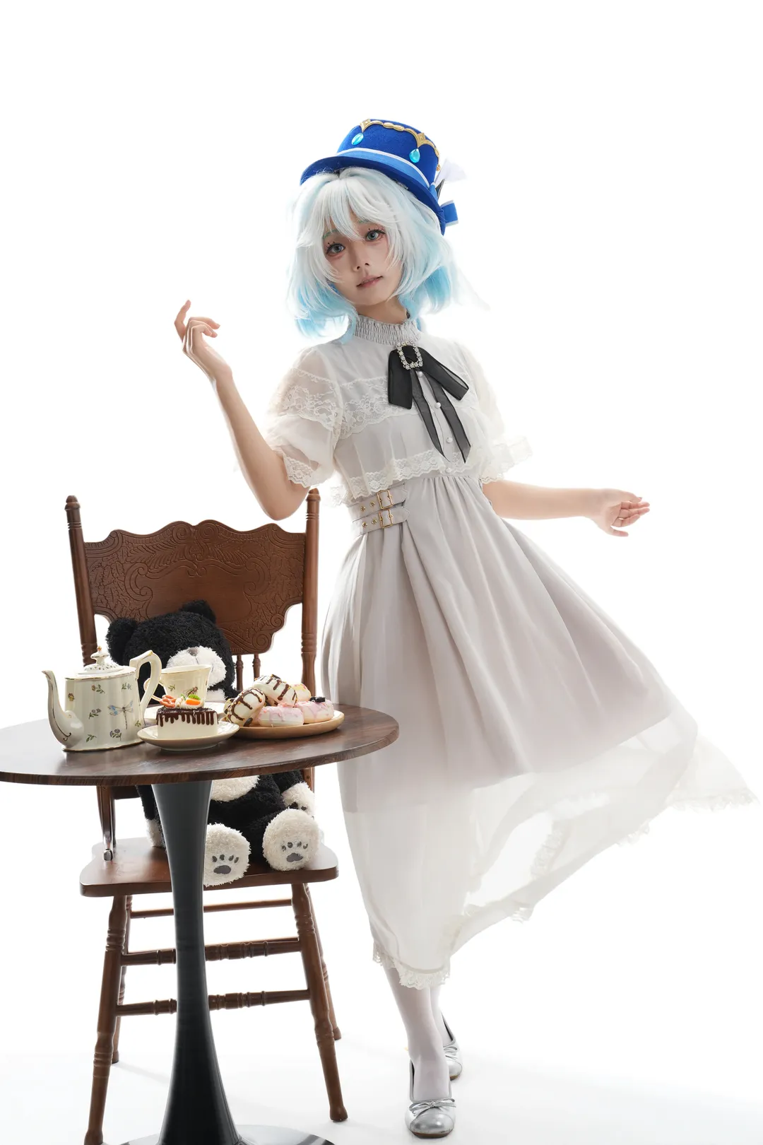 【芙宁娜cos】原神罗吉塔风格白棚下午茶记录 - 第 5 张
