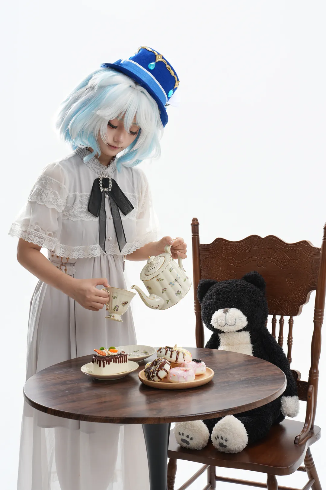 【芙宁娜cos】原神罗吉塔风格白棚下午茶记录 - 第 7 张