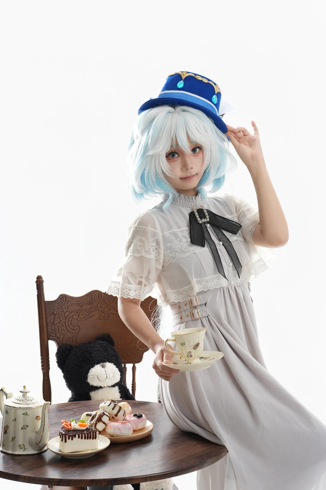 【芙宁娜cos】原神罗吉塔风格白棚下午茶记录 - 第 8 张