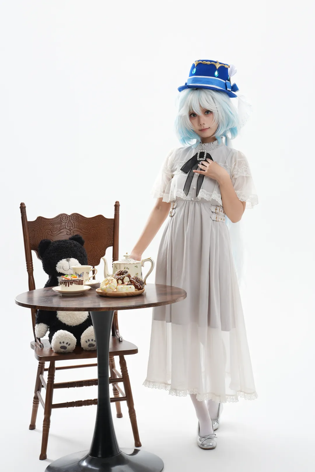 【芙宁娜cos】原神罗吉塔风格白棚下午茶记录 - 第 9 张
