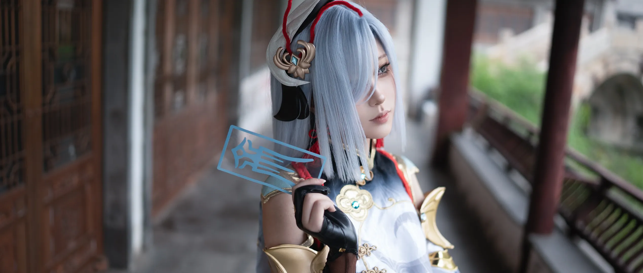 【申鹤cos】原神外景正片，清冷气质与国风园林的碰撞 - 第 2 张