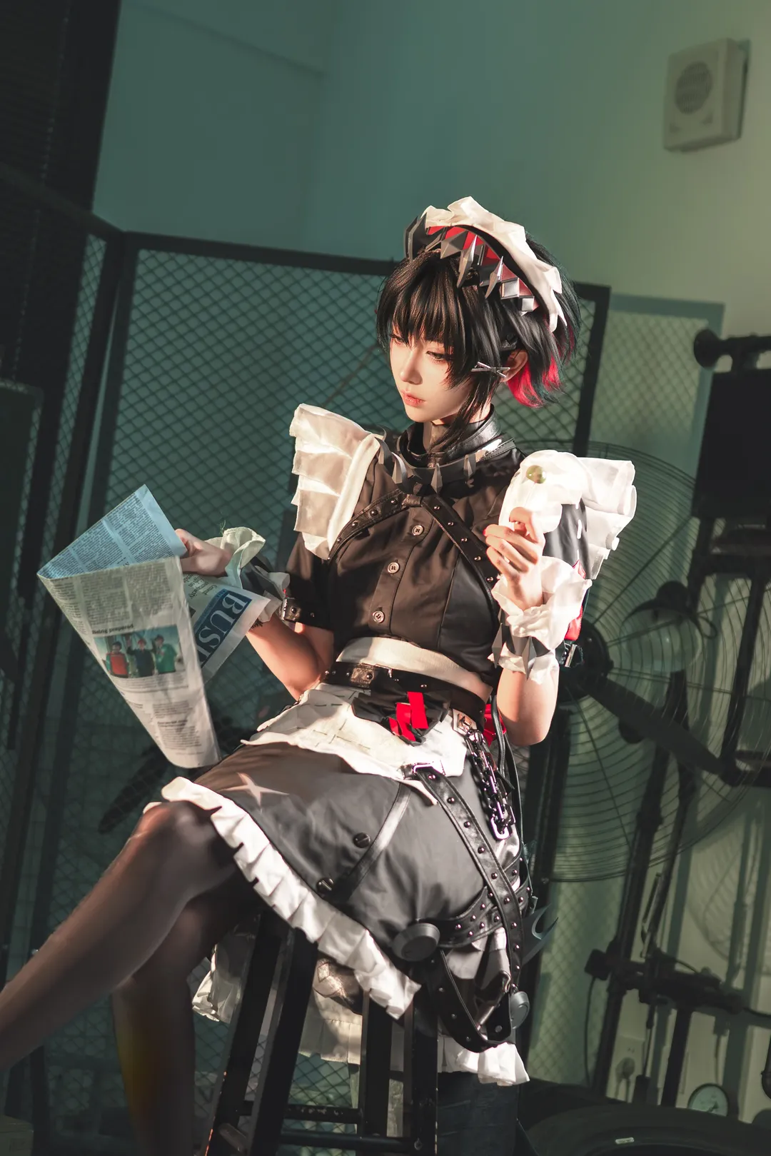 【鲨鱼妹cos】绝区零暗黑女仆风正片记录 - 第 6 张