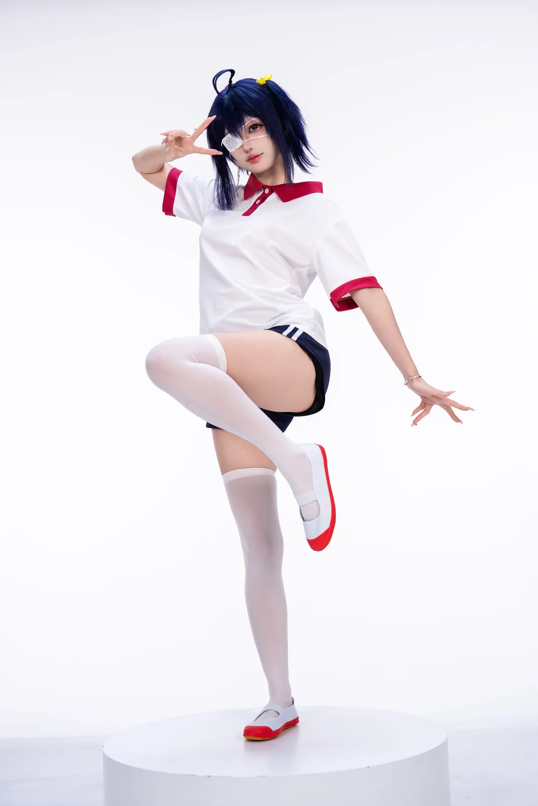 【小鸟游六花cos】中二病也要谈恋爱的白棚体操服拍摄记录 - 第 10 张