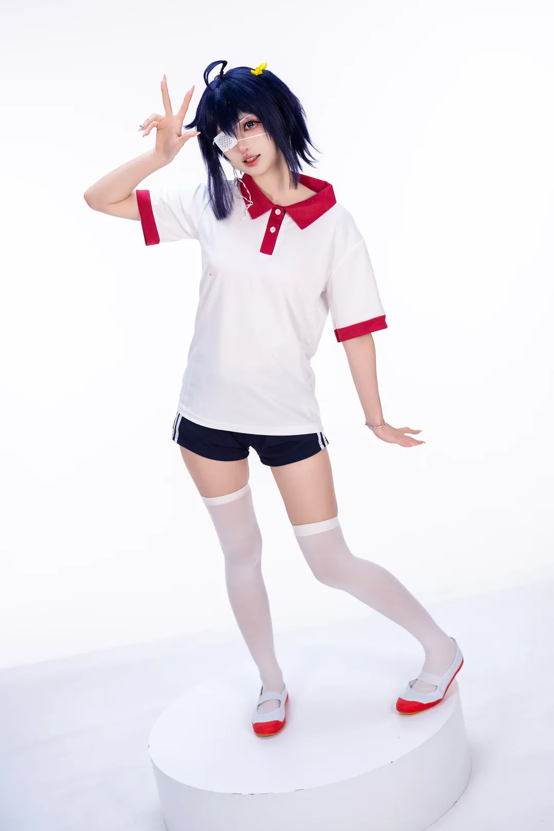 【小鸟游六花cos】中二病也要谈恋爱的白棚体操服拍摄记录 - 第 2 张