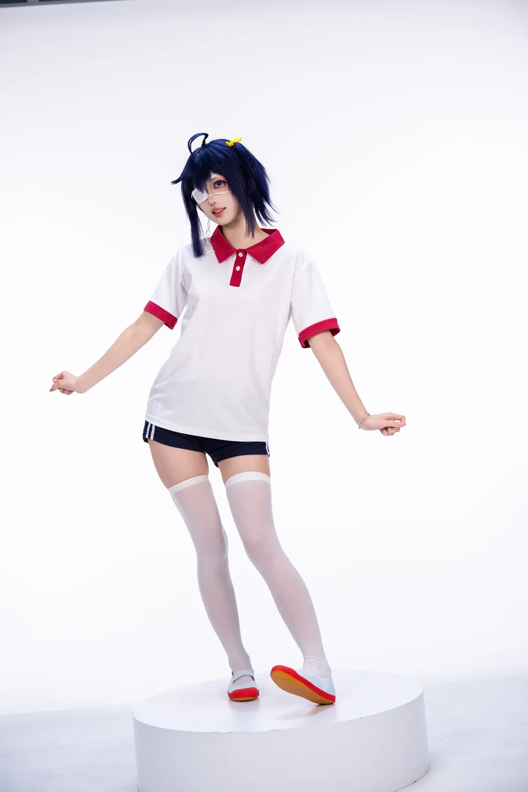 【小鸟游六花cos】中二病也要谈恋爱的白棚体操服拍摄记录 - 第 6 张