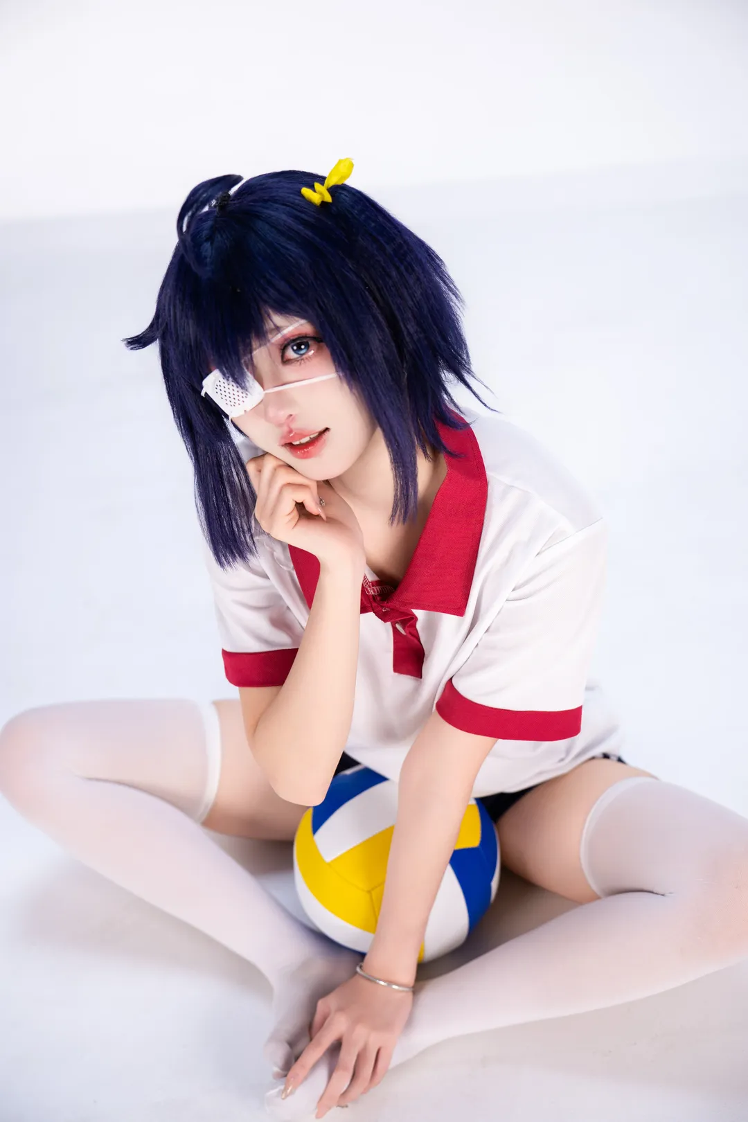 【小鸟游六花cos】中二病也要谈恋爱的运动系白棚拍摄 - 第 3 张
