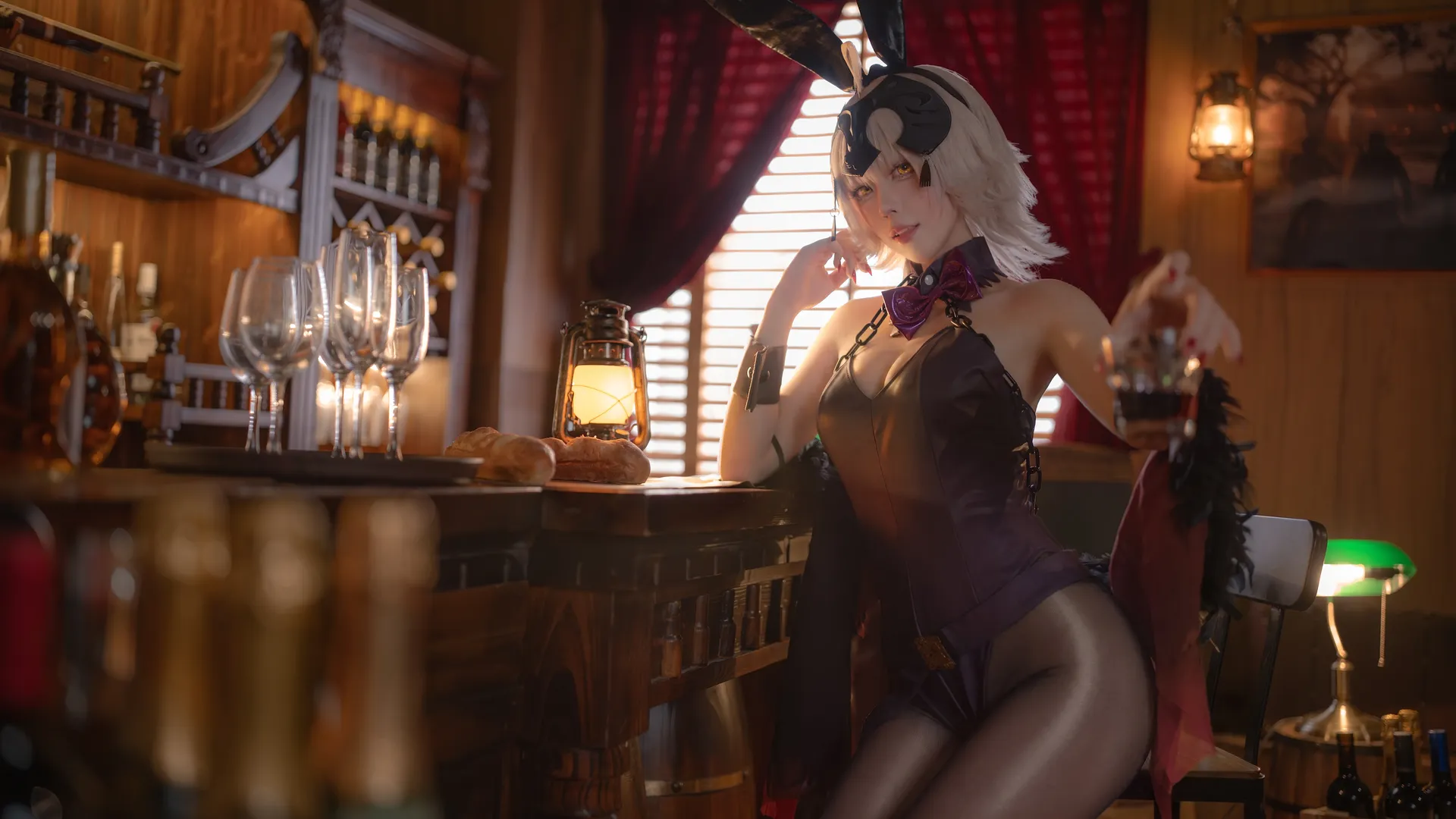 【黑貞德cos】Fate/Grand Order兔女郎酒吧主題造型分享 - 第 2 張
