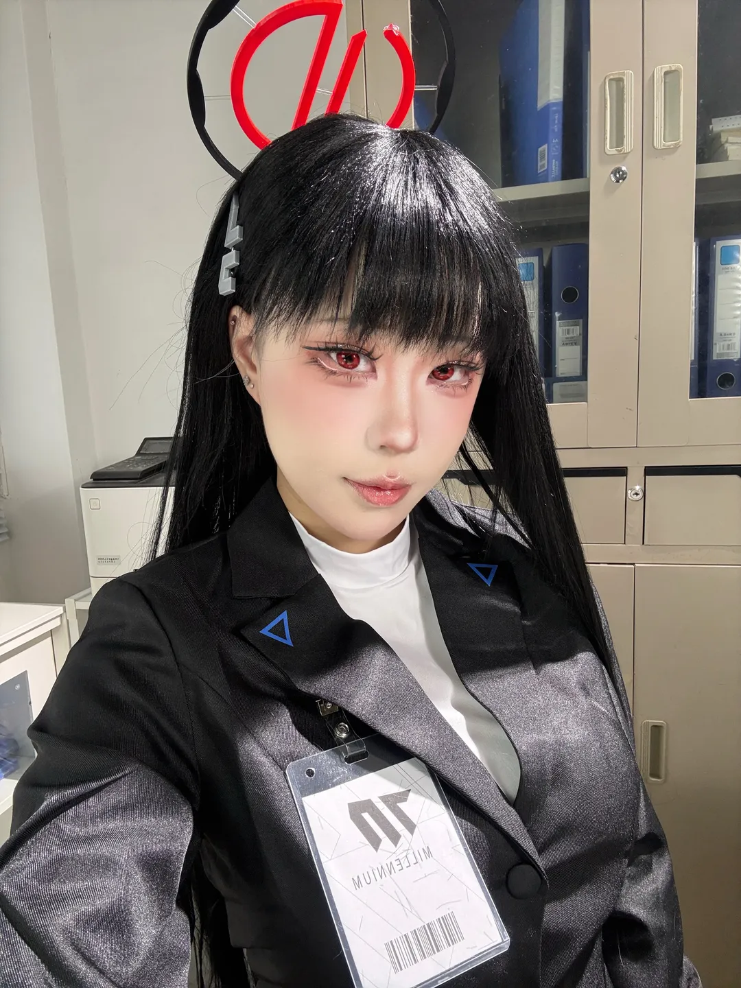 【調月莉音cos】蔚藍檔案裡的千年學生會長威嚴氣場 - 第 1 張