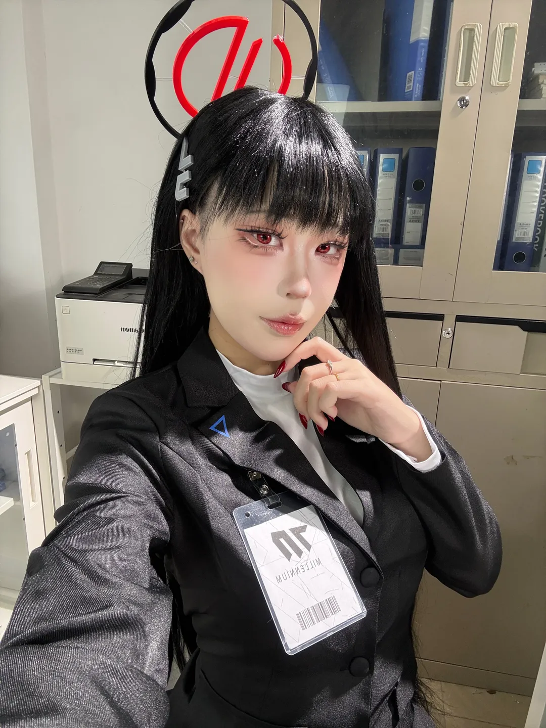 【調月莉音cos】蔚藍檔案裡的千年學生會長威嚴氣場 - 第 2 張