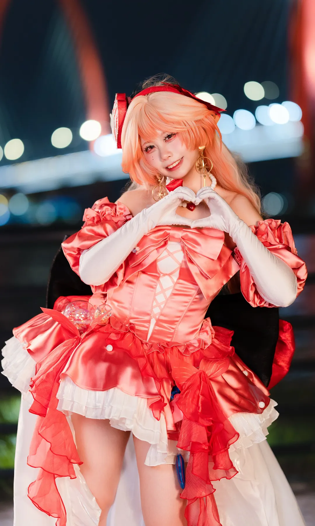 【明日方舟遥cos】夜桥下的月行水上，拍出角色专属氛围感 - 第 2 张