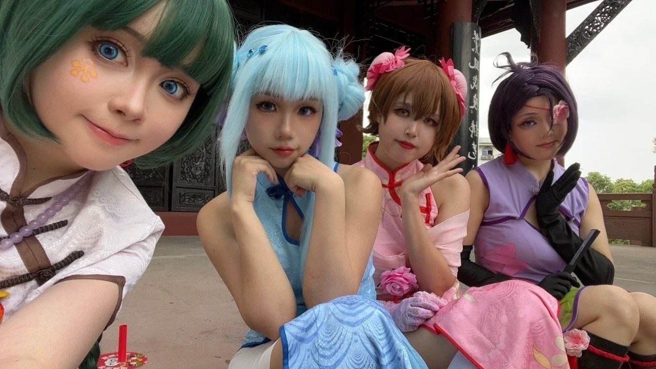 【里包恩cos】周末合作拍完的家教女子旗袍组团片 - 第 2 张