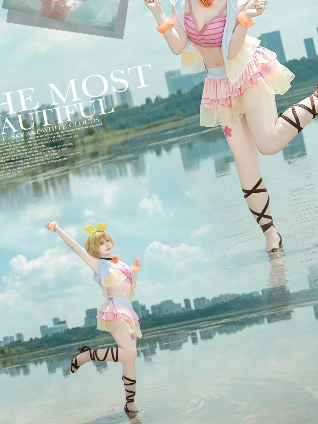 【小泉花陽 コスプレ】ラブライブ!夏色の笑顔、水上の元気少女・花陽のサマーフィルム - 3 枚目