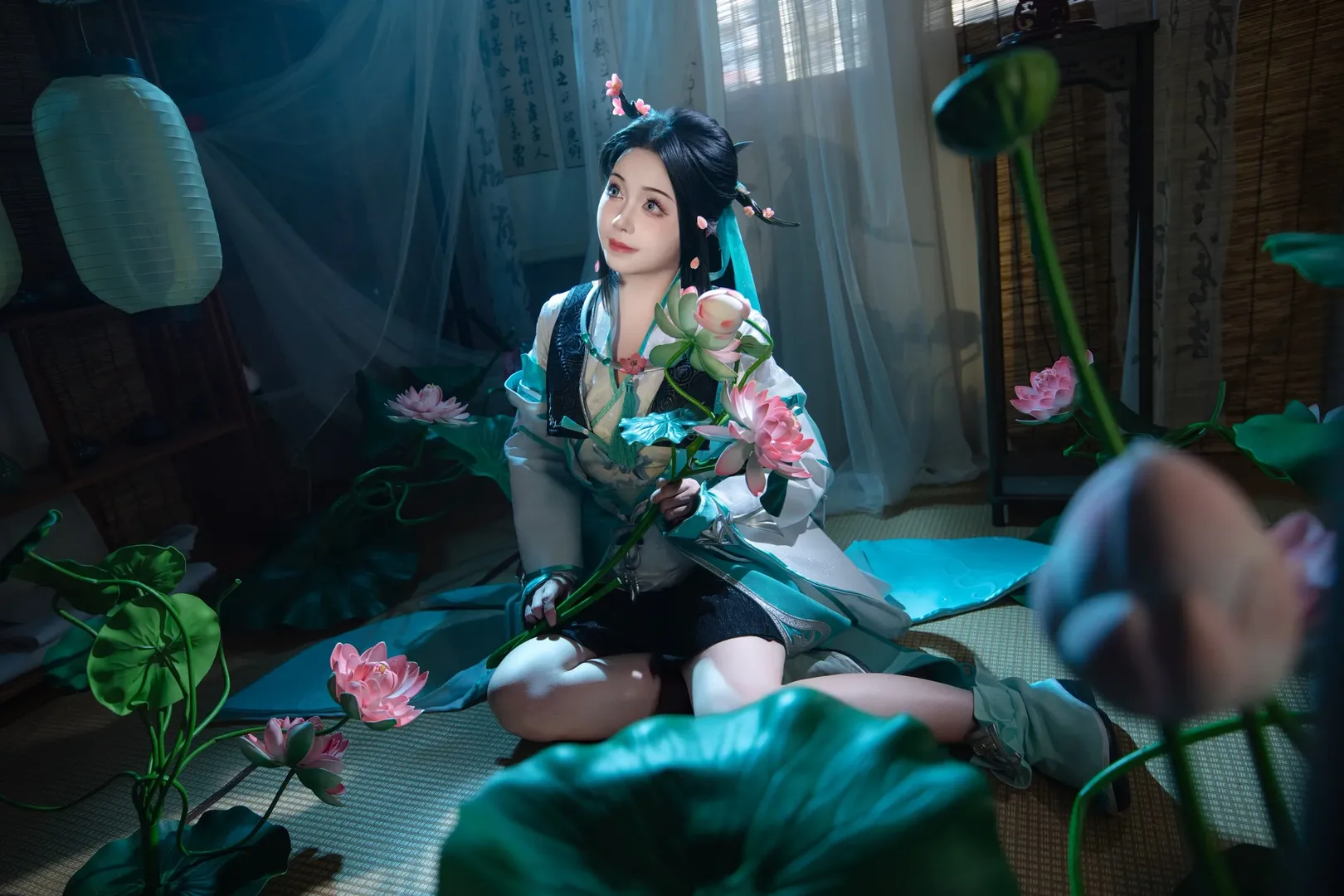 【长歌门琴萝cos】踏进剑网3的世界，拍下琴音与荷花 - 第 2 张