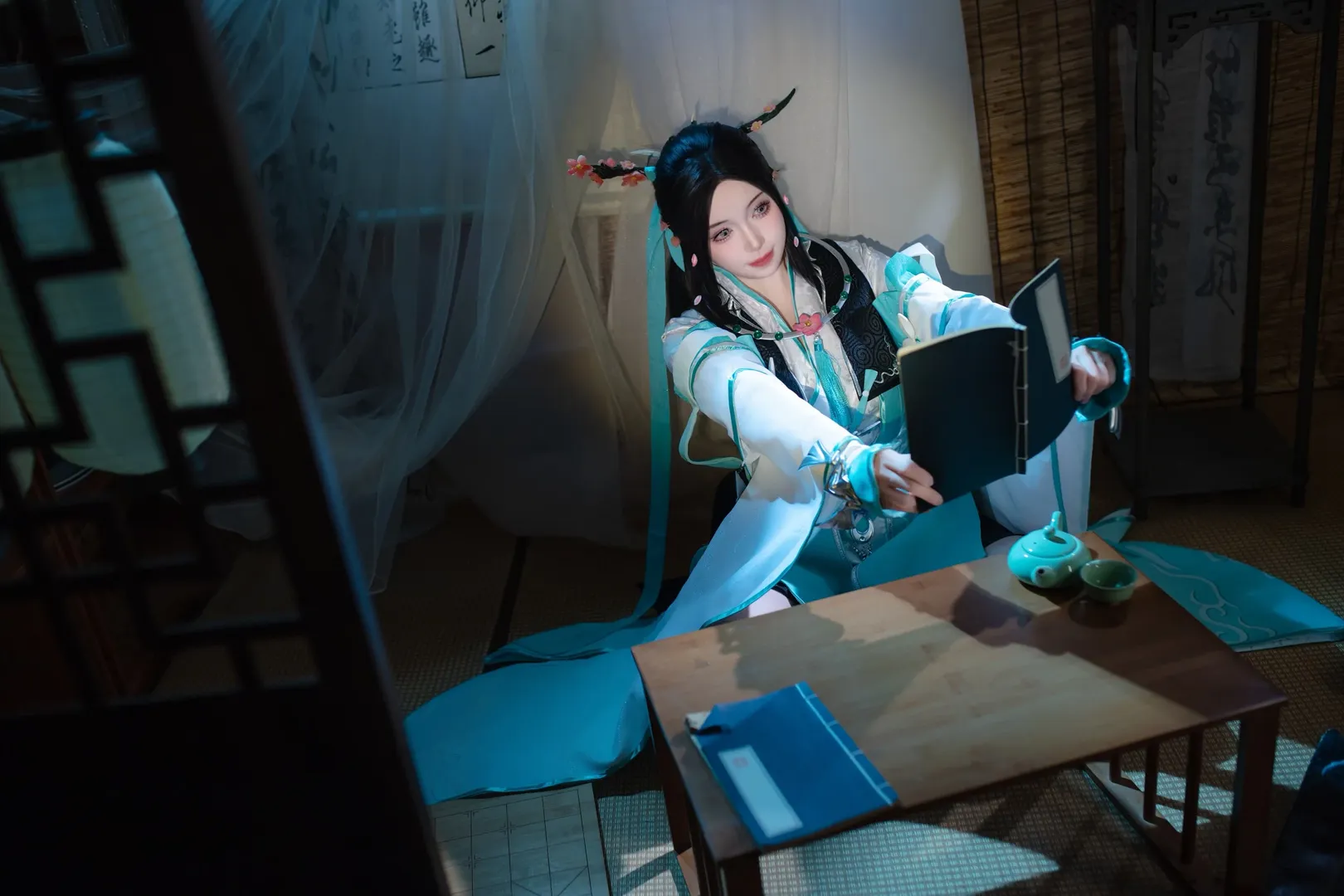 【长歌门琴萝cos】踏进剑网3的世界，拍下琴音与荷花 - 第 3 张