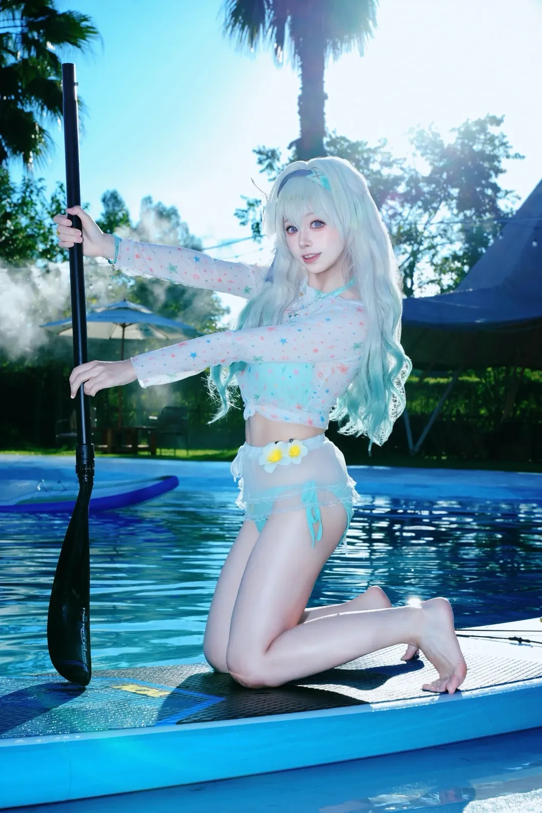 流萤cos 崩坏星穹铁道夏日泳池私设 - 第 2 张