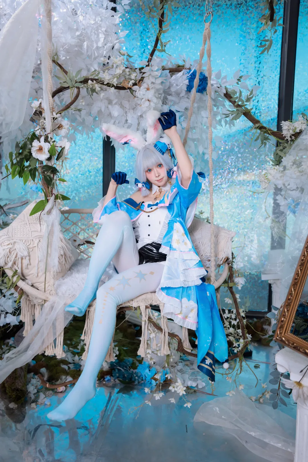 【神里绫华cos】原神兔兔装迟到的生日祝福与修图存档 - 第 3 张