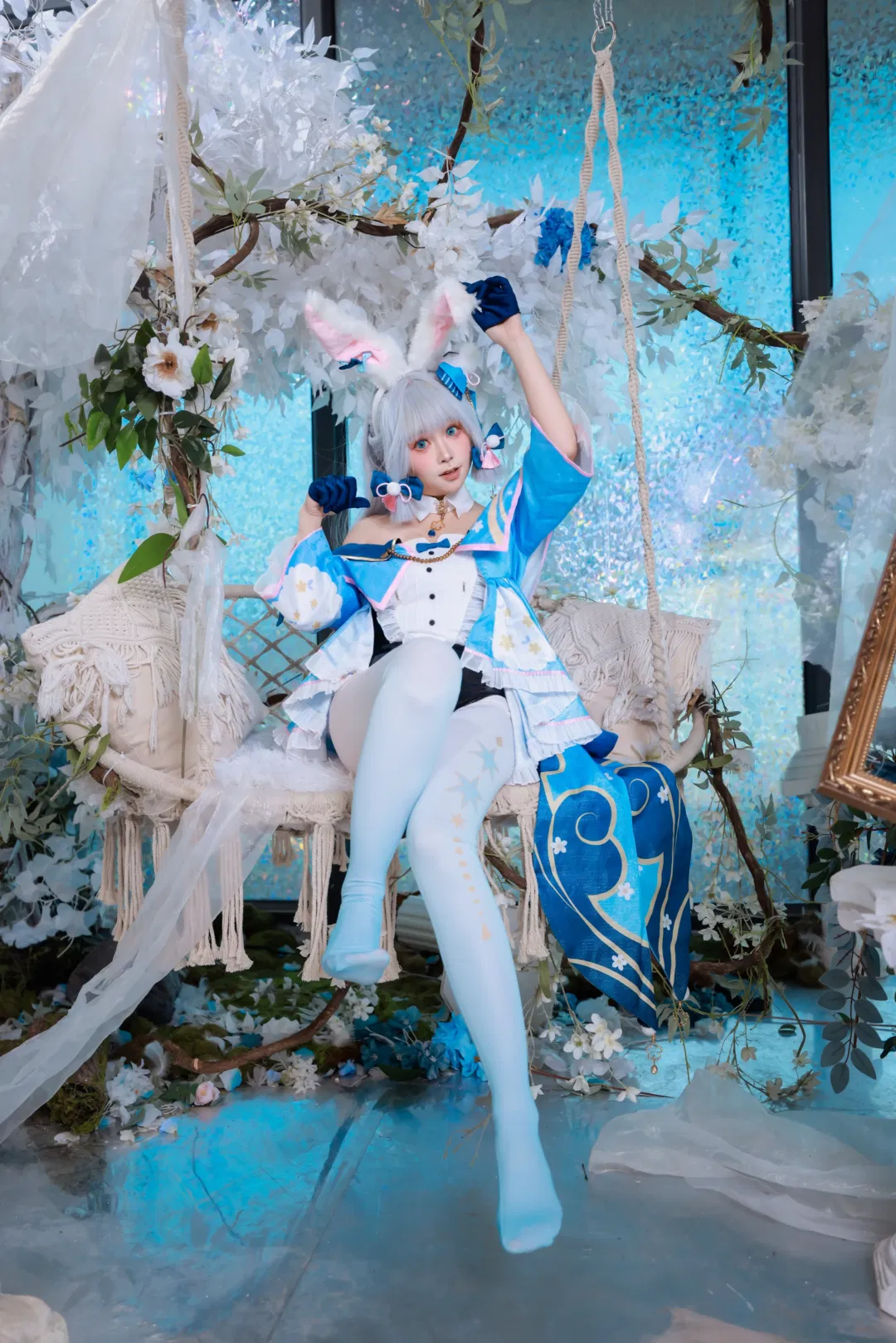【神里绫华cos】原神兔兔装迟到的生日祝福与修图存档 - 第 4 张