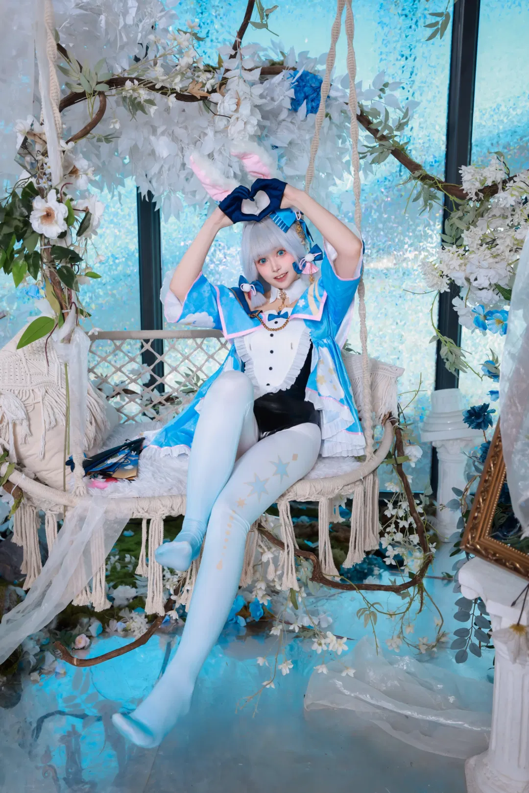 【神里绫华cos】原神兔兔装迟到的生日祝福与修图存档 - 第 5 张