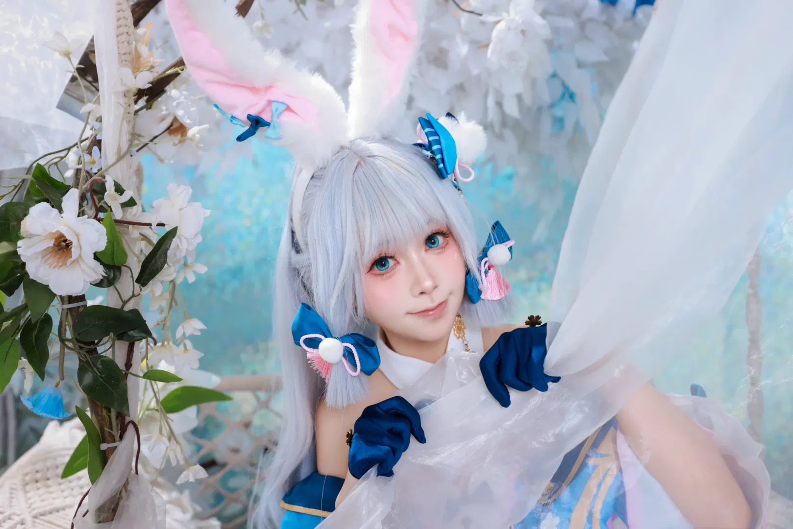 【神里绫华cos】原神兔兔装迟到的生日祝福与修图存档 - 第 7 张